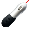 Ergonomic USB flash drive and laser pointer - 16 GB